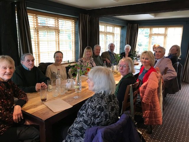 The Book Break Shared Reading group, Oxfordshire, celebrating their 10 year anniversary